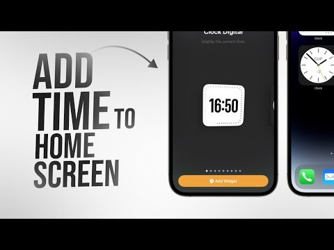 How to Add Time on Home Screen iPhone (tutorial)