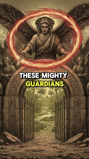 The Cherubim with Flaming Sword Guard Eden – Eternal Barrier After the Fall 🗡️🔥🌳