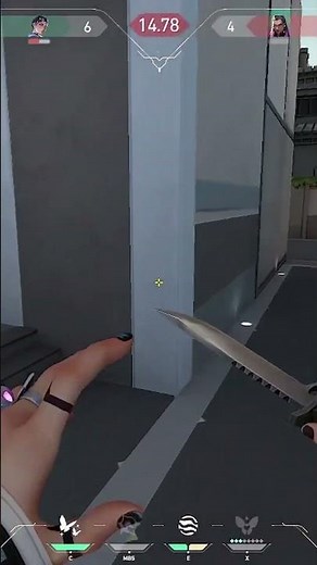 Valorant now has built in wallhacks XD #valorant #valorantclips #neon #gaming #shorts #valorantbugs