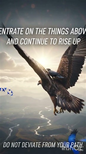 what a Eagle Teaches you when you fly along with crows