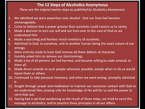 The 12 Steps of AA, Steps 7, 8 And 9