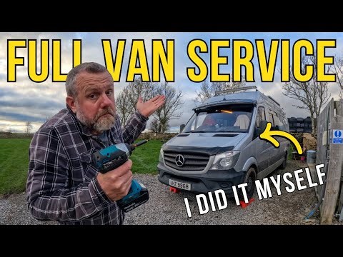 I Serviced My Sprinter Van Myself (Oil Change + Major Upgrades)