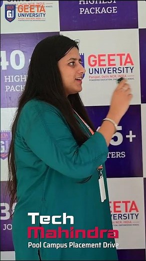 Tech Mahindra Placement Drive 2025 | Geeta University Empowers 265+ Students |