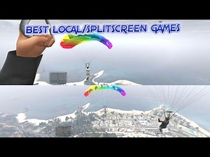 GTA V Split Screen - Parachute Traveling [Gameplay] 4#