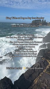 🌊 King Tides: January 1–4, 2026! Oregon’s final king tide of the season is coming — here are some amazing places to watch: ✨ Sea Lion Caves Overlook ✨ Shore Acres ✨ Face Rock ✨ Cape Perpetua ✨ Yaquina Head ✨ Harris Beach ✨ Depoe Bay (Our favorite 😉) | RicklesRealty