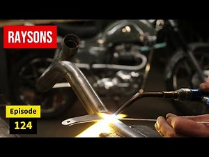 Brazing or Bronze welding the Brackets to Exhausts pipes made for a Triumph Rickman Metisse - Ep.124