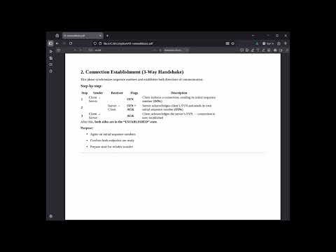 16 networkBasics - TCP Header and TCP Control Flow