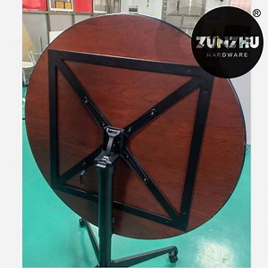 [Hot Item] Meeting Coffee Dining Room Aluminum Folded Table Base Leg Frame Extension Round Function Coffee Table