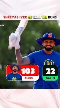 Shreyas lyer Broke AB De Villers Fastest Century Record #shorts #cricket #msdhoni #viratkohli