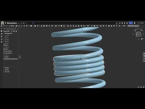 How to Make a Spring in Onshape