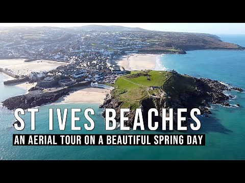 ST IVES Beaches Drone Tour - Cornwall Guide Video
