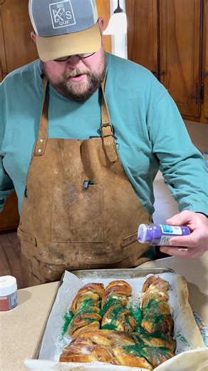 King cake twists inspired by my boys Farm To Fire Louisiana | Big K’S QUE