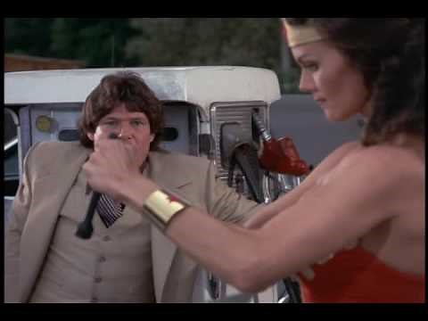 Wonder Woman fights a punk and bends steel