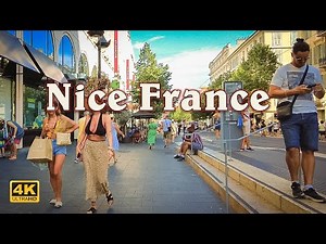 Nice France, City walks - 4K Walks