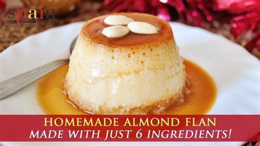 Classic Spanish almond flan recipe: Homemade flan made easy
