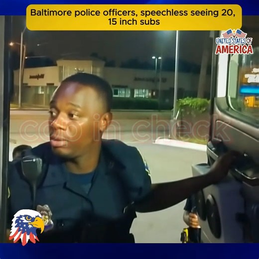 Baltimore police officers, speechless seeing 20, 15 inch subs | Malkom Afrox