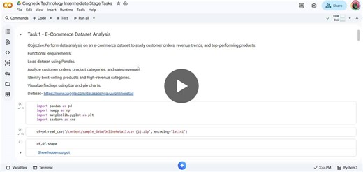 #dataanalytics #python #powerbi #internship #cognetixtechnology | Shambhavi Srivastava