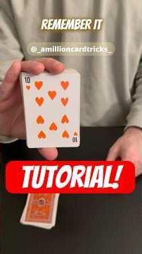 Learn A Self-Working Card At Any Number Trick! - Tutorial #magic #tricks #tutorial