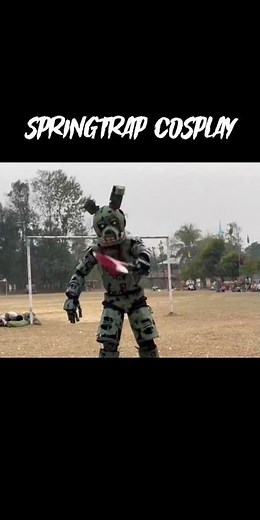 Real Life FNAF Springtrap Cosplay Performance