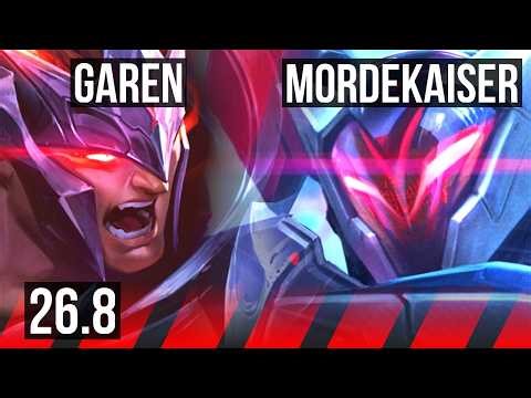 GAREN vs MORDEKAISER (TOP) | Good KDA: 17/1/6 | EUW Master | 26.8