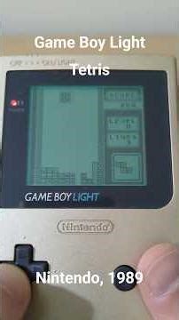 #tetris para #gameboy en #gameboylight , entre la pocket y #gameboycolor con 2 pilas AA #nintendo