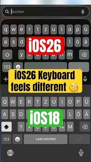 Why the iOS 26 keyboard feels different! #techtech #ios