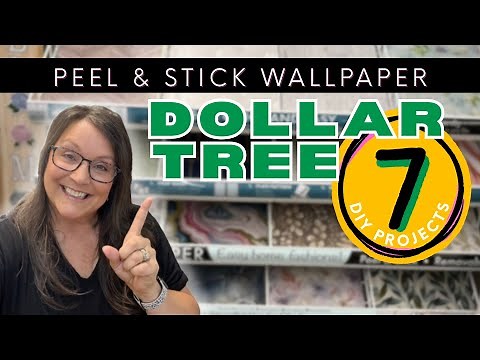 7 GENIUS Dollar Tree Peel & Stick Wallpaper DIYs