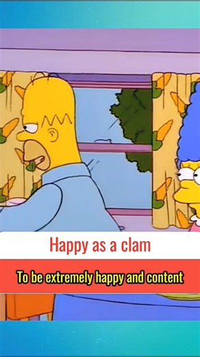 What does "happy as a clam" mean? #learnenglish #englishcommunication #shorts