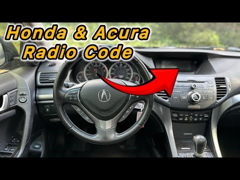 How to retrieve Honda & Acura Radio Code 