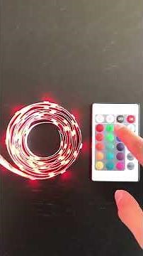 LED strip med farvet lys fjernbetjening
