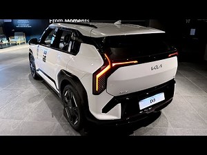 [4K] 2025 KIA EV3 GT-Line Long Range "Snow White Pearl / Charcoal & White" Walkaround Review