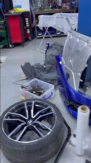 BMW bumper remove accident car #dubailfe #automobile #autodetailing #detailing #carcleaning