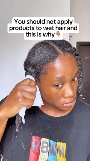 131K views · 525 reactions | Why You Should Not Apply Products to Dripping Wet Natural Hair. Everyone says apply products to wet hair, but if your hair is dripping wet, you are actually wasting product and moisture, and here is why | Eveh | Facebook