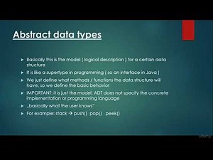Algorithm and Data Structure in Python - 03 Data structures and abstract data types
