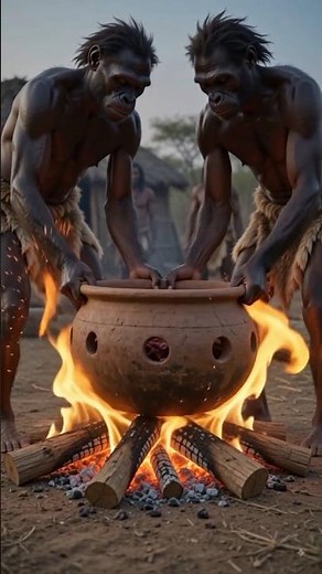 Life 50,000 Years Ago | Three Prehistoric Hunters Cook a Giant Kangaroo for Their Village
