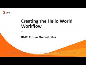 BAO Creating a Workflow in Development Studio