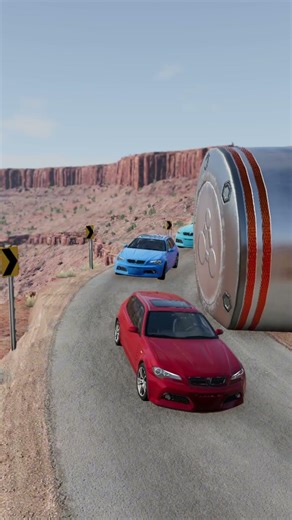 Cars vs Deadly Steel Bollards 💀 – BeamNG Drive