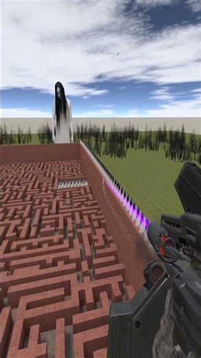 Destroying Kayako Saeki in Big Maze Nextbot Gmod