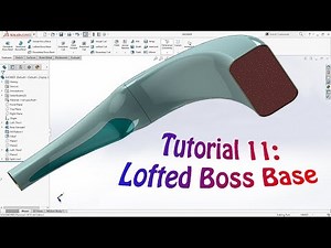 SolidWorks Tutorial 11 Lofted Boss Base | Shower Model | How To Use Lofted Command in SolidWorks