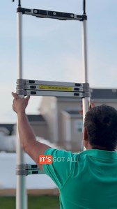 VEVOR Telescoping Ladder, 15 FT Aluminum One-button Retraction Collapsible Extension Ladder, 400 LBS Capacity with Non-slip Feet, Portable Multi-purpose Compact Ladder for Home, RV, Loft, ANSI Liste | VEVOR Home Improvement