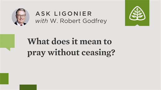 What does it mean to “pray without ceasing” (1 Thess. 5:17)? Watch as W. Robert Godfrey explains this biblical command and our calling to be people of prayer. Listen to the Ask Ligonier podcast for more answers to your biblical questions, available in the free Ligonier app. | Ligonier Ministries