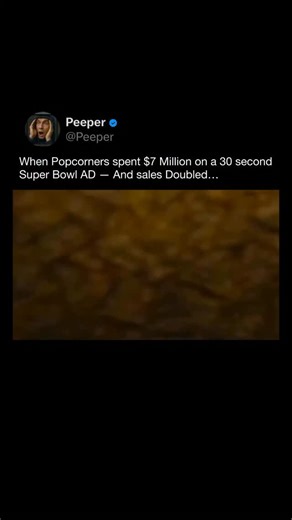 PEEPER | In 2023, PopCorners aired a 30-second Super Bowl ad featuring a Breaking Bad reunion — and it paid off. The brand reportedly spent around... | Instagram