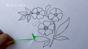 Very Beautiful Flower Hand Embroidery Design, Easy New Idea Flower Embroidery Tutorial Video Link: https://youtu.be/5l38Nu9NKs0 Please Visit My Youtube Channel: https://www.youtube.com/channel/UCiYttU6qIsAKmMremtxBYBA | Crafts & Embroidery
