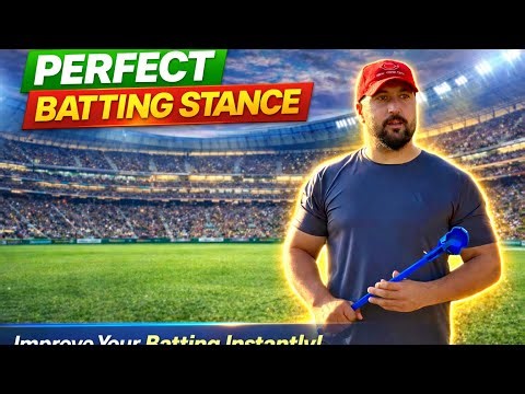 How To Take Perfect Batting Stance – Improve Your Cricket Batting Like a Pro! #battingstance #crick