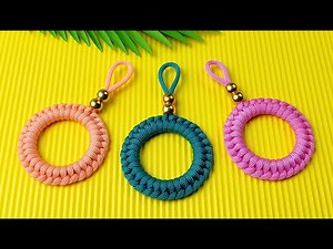 Super Easy Paracord Lanyard Keychain | How to make a Paracord Key Chain Handmade DIY Tutorial #5