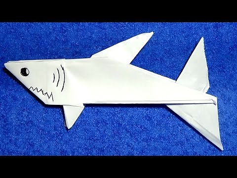 ORIGAMI SHARK - STEP BY STEP - DIY