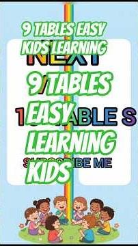 9 Times Table Easy Math for Table Fast Easy for Kids Multiplication Shorts education multiplication