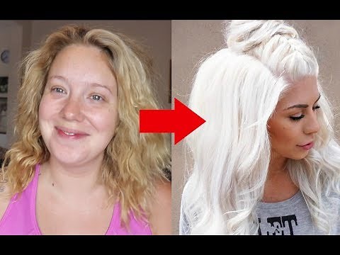 From Yellow to WHITE HAIR in under 10mins! No Bleach, No Damage!
