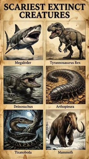 The Most Terrifying Extinct Creatures Ever Discovered