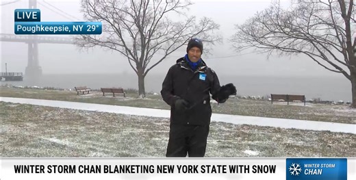 A Winter Weather Advisory is active for portions of eastern New York Tuesday morning as a mix of snow and rain creates hazardous road conditions. Meteorologist Paul Goodloe is live in Poughkeepsie where up to 6 inches of snow is possible: | The Weather Channel